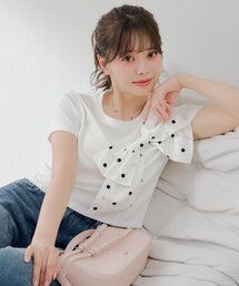 SALON by Chico】パールペプラムドッキングジャケット（その他アウター