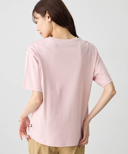 Petit Honfleur(プチオンフルール)の「フルーツプリントTシャツ【オーガニックコットンブレンド・接触冷感・UVカット】(Tシャツ/カットソー・レディース・ピンク/ネイビー/グレー・M/L)」の6枚目の写真
