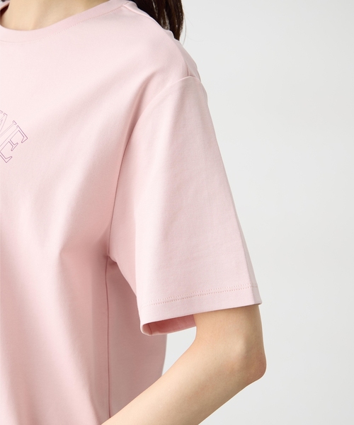Petit Honfleur(プチオンフルール)の「フルーツプリントTシャツ【オーガニックコットンブレンド・接触冷感・UVカット】(Tシャツ/カットソー・レディース・ピンク/ネイビー/グレー・M/L)」の18枚目の写真