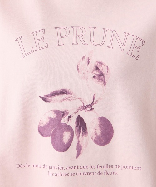 Petit Honfleur(プチオンフルール)の「フルーツプリントTシャツ【オーガニックコットンブレンド・接触冷感・UVカット】(Tシャツ/カットソー・レディース・ピンク/ネイビー/グレー・M/L)」の20枚目の写真