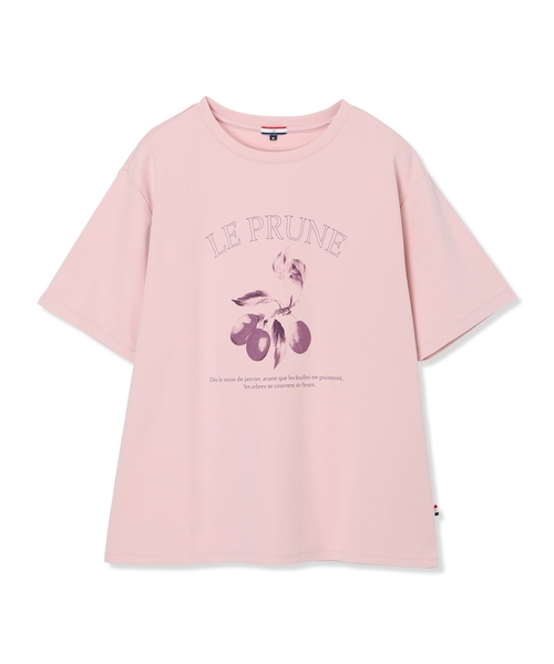 Petit Honfleur(プチオンフルール)の「フルーツプリントTシャツ【オーガニックコットンブレンド・接触冷感・UVカット】(Tシャツ/カットソー・レディース・ピンク/ネイビー/グレー・M/L)」の21枚目の写真