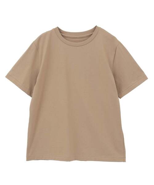 martinique(マルティニーク)の「ESSENTIAL TEE(Tシャツ/カットソー・レディース・ベージュ/ネイビー/ホワイト・1/2)」の1枚目の写真