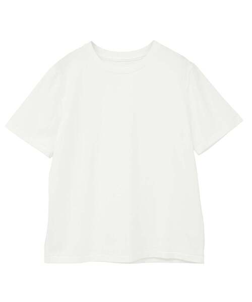 martinique(マルティニーク)の「ESSENTIAL TEE(Tシャツ/カットソー・レディース・ベージュ/ネイビー/ホワイト・1/2)」の2枚目の写真