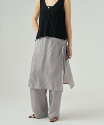 INSCRIRE | INSCRIRE アンスクリア Cupro Layered パンツ I26SS-PT186(その他パンツ)