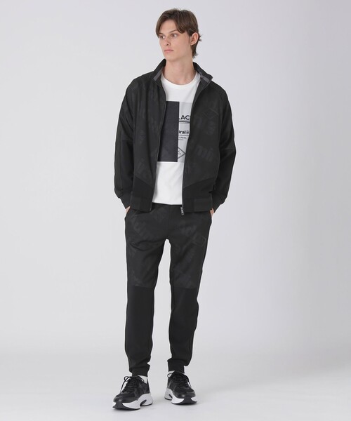 BLACK LABEL CRESTBRIDGE(ブラックレーベル・クレストブリッジ)の「【WEB・一部店舗限定】【BLACK lab.×Admiral】メッシュジャカードロゴトラックジャケット(ブルゾン・メンズ・ブラック・L)」の6枚目の写真