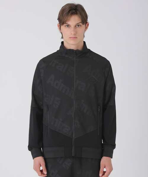 BLACK LABEL CRESTBRIDGE(ブラックレーベル・クレストブリッジ)の「【WEB・一部店舗限定】【BLACK lab.×Admiral】メッシュジャカードロゴトラックジャケット(ブルゾン・メンズ・ブラック・L)」の7枚目の写真