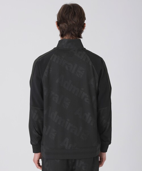 BLACK LABEL CRESTBRIDGE(ブラックレーベル・クレストブリッジ)の「【WEB・一部店舗限定】【BLACK lab.×Admiral】メッシュジャカードロゴトラックジャケット(ブルゾン・メンズ・ブラック・L)」の9枚目の写真