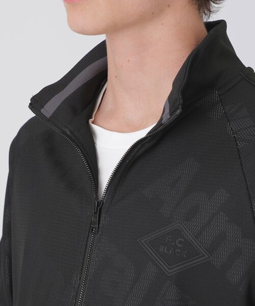 BLACK LABEL CRESTBRIDGE(ブラックレーベル・クレストブリッジ)の「【WEB・一部店舗限定】【BLACK lab.×Admiral】メッシュジャカードロゴトラックジャケット(ブルゾン・メンズ・ブラック・L)」の10枚目の写真