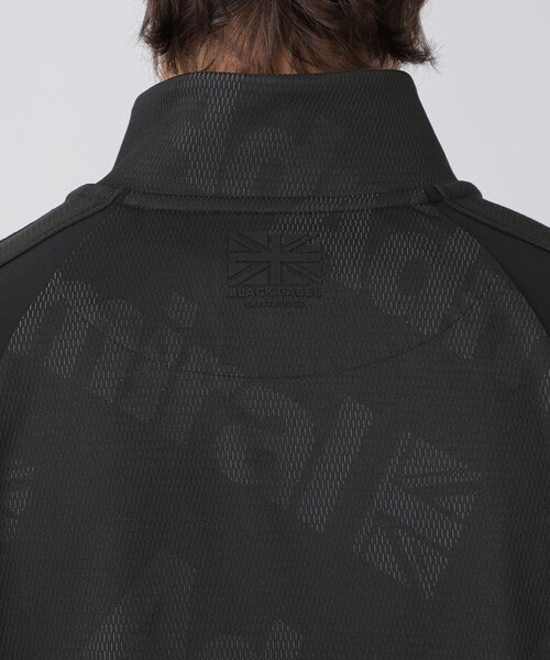 BLACK LABEL CRESTBRIDGE(ブラックレーベル・クレストブリッジ)の「【WEB・一部店舗限定】【BLACK lab.×Admiral】メッシュジャカードロゴトラックジャケット(ブルゾン・メンズ・ブラック・L)」の2枚目の写真