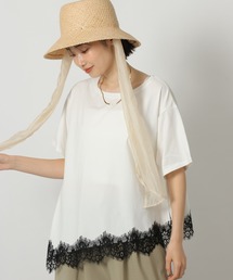LAKOLE | 裾レースドッキングＴ / 671861(Tシャツ/カットソー)