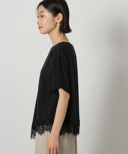 LAKOLE(ラコレ)の「裾レースドッキングT / 671861(Tシャツ/カットソー・レディース・ホワイト/オフホワイト/チャコール/ブラック・FREE)」の17枚目の写真