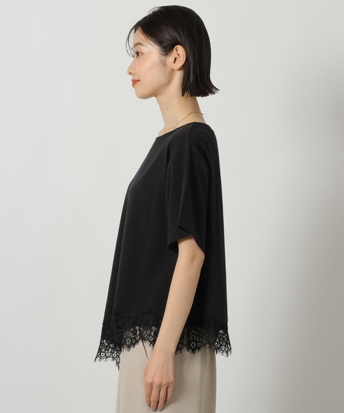 LAKOLE(ラコレ)の「裾レースドッキングT / 671861(Tシャツ/カットソー・レディース・ホワイト/オフホワイト/チャコール/ブラック・FREE)」の20枚目の写真