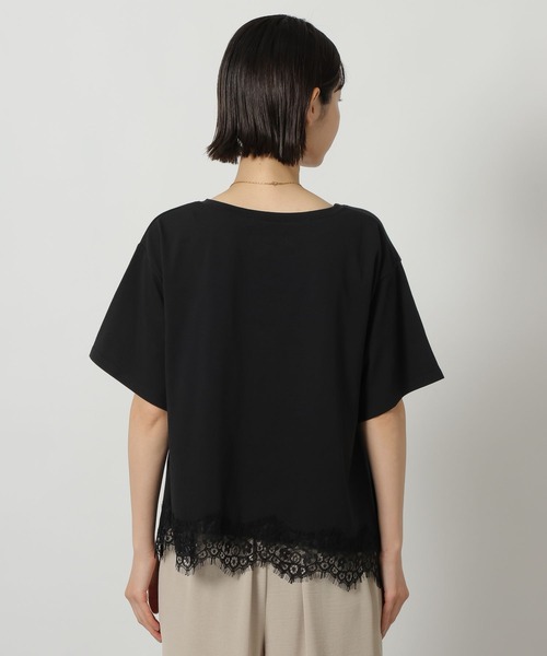 LAKOLE(ラコレ)の「裾レースドッキングT / 671861(Tシャツ/カットソー・レディース・ホワイト/オフホワイト/チャコール/ブラック・FREE)」の21枚目の写真