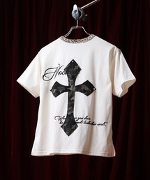 RESHAM クロスワッペンヘンリーネックTシャツ/クルーT 半袖