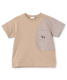 sense of wonder（センスオブワンダー）の「接触冷感ストライプ切り替え半袖Tシャツ（Tシャツ/カットソー）」