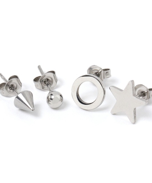 LAKOLE（ラコレ）の「[MENS]ステンレスピアス4点セット / 669745（ピアス（両耳用）・メンズ・その他2/その他1・FREE）」の3枚目の写真