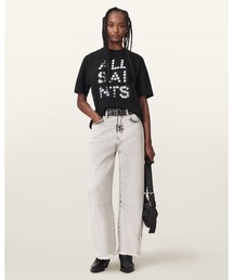 ALLSAINTS | PAYTON HIGH WAISTED BARREL LEG DENIM JEANS | PAYTON ハイウエスト バレル レッグ ジーンズ(デニムパンツ)