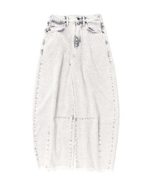 ALLSAINTS（オールセインツ）の「PAYTON HIGH WAISTED BARREL LEG DENIM JEANS | PAYTON ハイウエスト バレル レッグ ジーンズ（デニムパンツ・レディース・グレー系その他・25/26/27/24）」の9枚目の写真