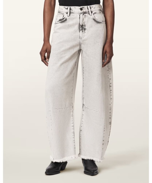 ALLSAINTS（オールセインツ）の「PAYTON HIGH WAISTED BARREL LEG DENIM JEANS | PAYTON ハイウエスト バレル レッグ ジーンズ（デニムパンツ・レディース・グレー系その他・25/26/27/24）」の3枚目の写真