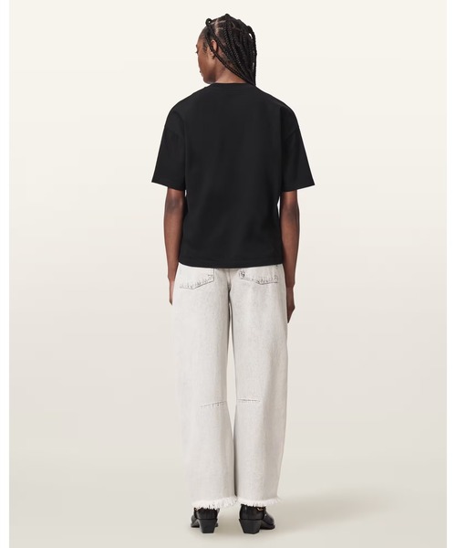 ALLSAINTS（オールセインツ）の「PAYTON HIGH WAISTED BARREL LEG DENIM JEANS | PAYTON ハイウエスト バレル レッグ ジーンズ（デニムパンツ・レディース・グレー系その他・25/26/27/24）」の7枚目の写真