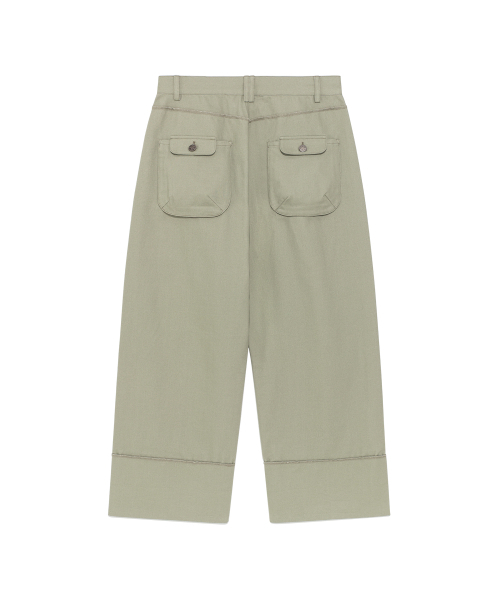 THECOLDESTMOMENT(ザコールデストモーメント)の「TCM cut out offset pocket pants (green)(その他パンツ・レディース・その他・SMALL/MEDIUM/LARGE)」の3枚目の写真