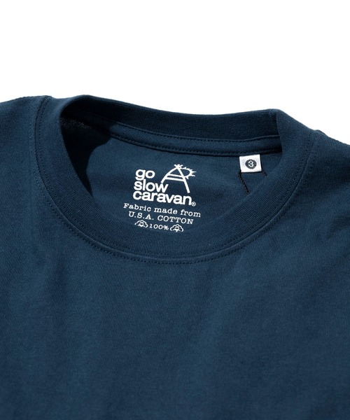 go slow caravan(ゴースローキャラバン)の「USA/C ペイズリー ゆったり TEE(Tシャツ/カットソー・メンズ・ネイビー/ホワイト・MEDIUM/SMALL/X-LARGE/LARGE)」の3枚目の写真