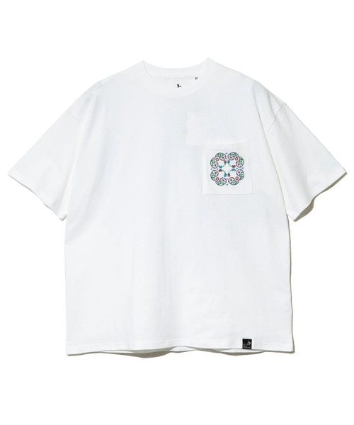 go slow caravan(ゴースローキャラバン)の「USA/C ペイズリー ゆったり TEE(Tシャツ/カットソー・メンズ・ネイビー/ホワイト・MEDIUM/SMALL/X-LARGE/LARGE)」の11枚目の写真