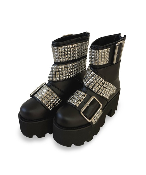 スタッズベルト 厚底ブーツ Charla Tedrick│Jeffrey Campbell