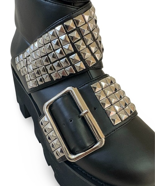 スタッズベルト 厚底ブーツ Charla Tedrick│Jeffrey Campbell