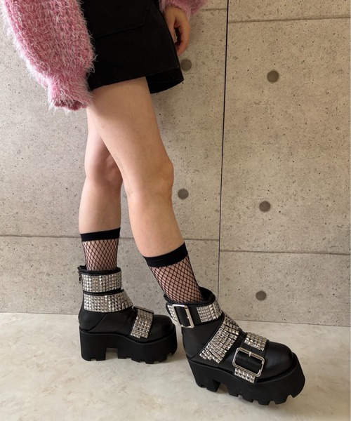 スタッズベルト 厚底ブーツ Charla Tedrick│Jeffrey Campbell