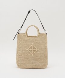 russet | インド製ラフィア2WAYトートバッグ(トートバッグ)