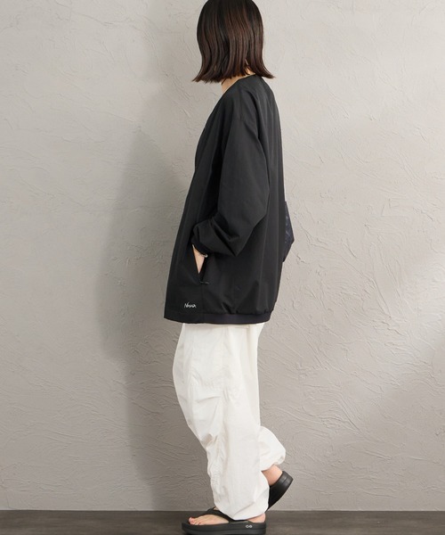 NANGA（ナンガ）の「[NANGA/ナンガ] DotAir COMFY ノーカラー カーディガン（カーディガン/ボレロ・レディース・ブラック/ネイビー・M/L）」の11枚目の写真