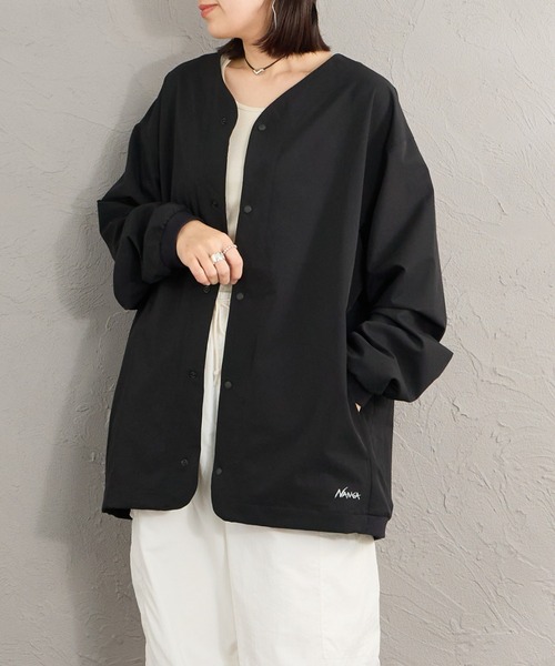 NANGA（ナンガ）の「[NANGA/ナンガ] DotAir COMFY ノーカラー カーディガン（カーディガン/ボレロ・レディース・ブラック/ネイビー・M/L）」の13枚目の写真