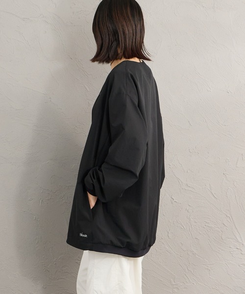 NANGA（ナンガ）の「[NANGA/ナンガ] DotAir COMFY ノーカラー カーディガン（カーディガン/ボレロ・レディース・ブラック/ネイビー・M/L）」の14枚目の写真