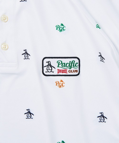 Pacific GOLF CLUB(パシフィックゴルフクラブ)の「Penguin by Munsingwear × PGC POLO(Tシャツ/カットソー・メンズ・ホワイト/グリーン・S/M/L/XL)」の13枚目の写真