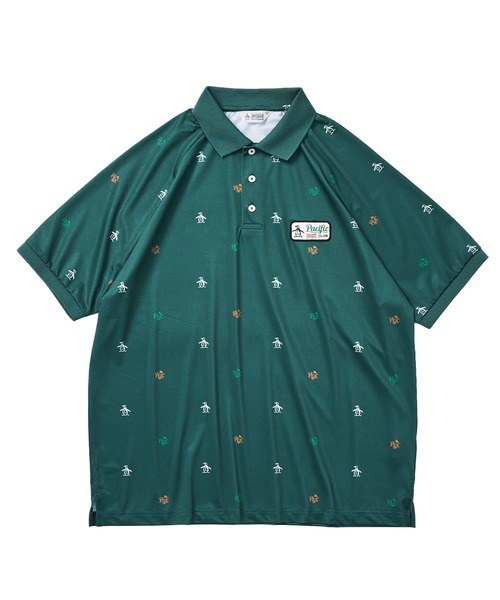 Pacific GOLF CLUB(パシフィックゴルフクラブ)の「Penguin by Munsingwear × PGC POLO(Tシャツ/カットソー・メンズ・ホワイト/グリーン・S/M/L/XL)」の3枚目の写真