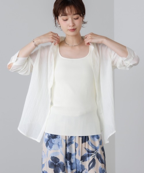 Bou Jeloud(ブージュルード)の「ガーゼシャツ(Tシャツ/カットソー・レディース・アイボリー/ブラック/ピンク/グリーン/イエロー・FREE)」の6枚目の写真