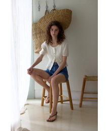 UNNOUT（アナウト）の「CRINKLE NATURAL BLOUSE  CREAM（シャツ/ブラウス）」
