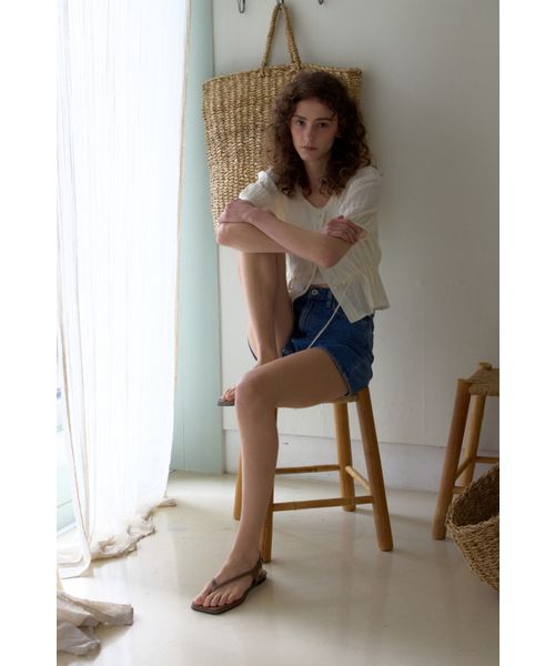 UNNOUT（アナウト）の「CRINKLE NATURAL BLOUSE  CREAM（シャツ/ブラウス・レディース・その他・SMALL/MEDIUM）」の2枚目の写真