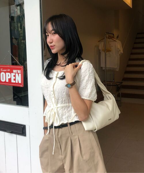 UNNOUT（アナウト）の「CRINKLE NATURAL BLOUSE  CREAM（シャツ/ブラウス・レディース・その他・SMALL/MEDIUM）」の7枚目の写真