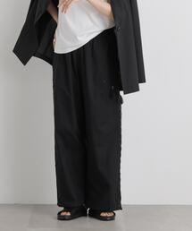 made in INDIA サイドレースワイドパンツ