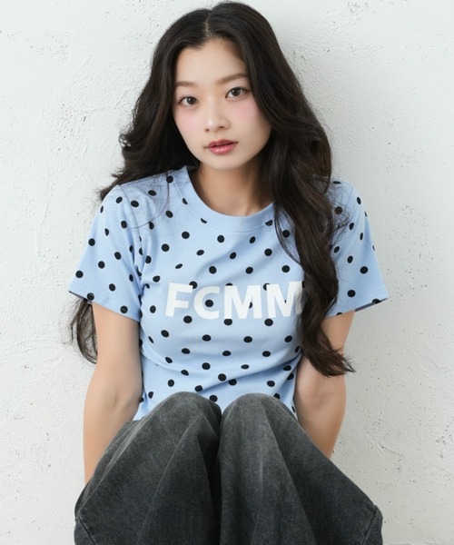 セール】DOT PRINT LOGO TEE/ドットプリントロゴTee（Tシャツ