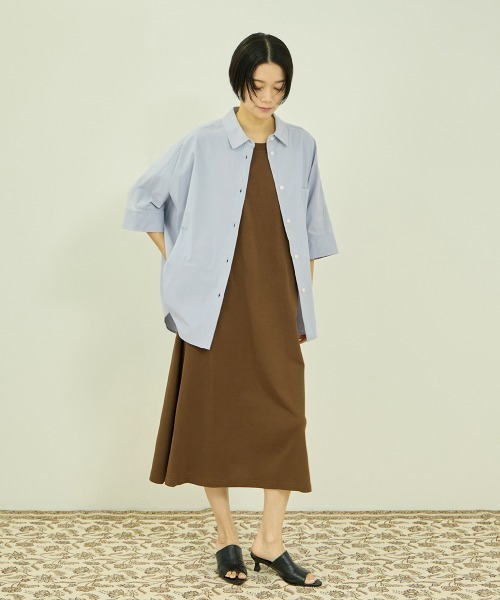 VICKY(ビッキー)の「UVカット 接触冷感 4WAYシャツ(シャツ/ブラウス・レディース・ブルー/オフホワイト/ブラック/ブラウン・M)」の12枚目の写真