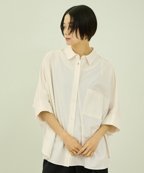 VICKY(ビッキー)の「UVカット 接触冷感 4WAYシャツ(シャツ/ブラウス・レディース・ブルー/オフホワイト/ブラック/ブラウン・M)」の22枚目の写真