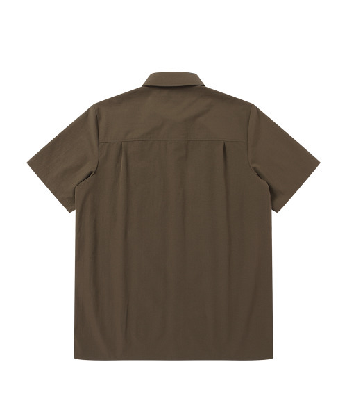 SOLEW（ソル）の「リップストップハーフスリーブポケットシャツ_ダークオリーブ（シャツ/ブラウス・メンズ・その他・SMALL/MEDIUM/LARGE/X-LARGE）」の2枚目の写真
