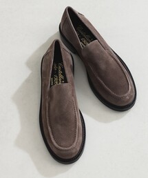【別注】CASTELLANO / GRETA LONDON スエード ハイヴァンプ ローファー