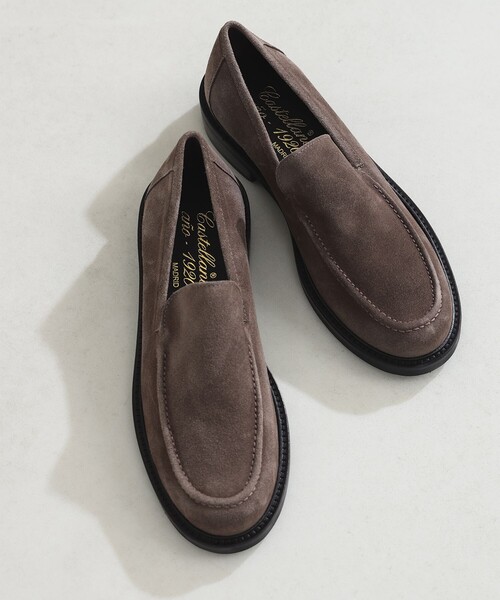 Demi-Luxe BEAMS(デミルクス ビームス)の「【別注】CASTELLANO / GRETA LONDON スエード ハイヴァンプ ローファー(ドレスシューズ・レディース・ブラウン系その他3・38/37)」の1枚目の写真