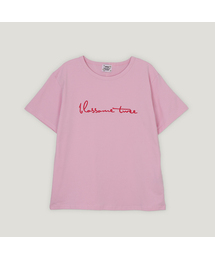 ポエジビッグレタリング刺繍Tシャツ