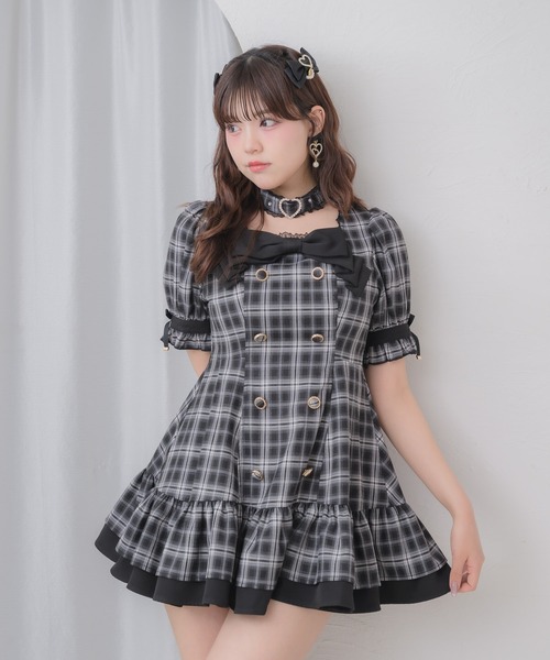 ROJITA(ロジータ)の「デコルテリボン裾ティアードワンピース(ワンピース・レディース・その他/ブラック/グレー・FREE)」の20枚目の写真