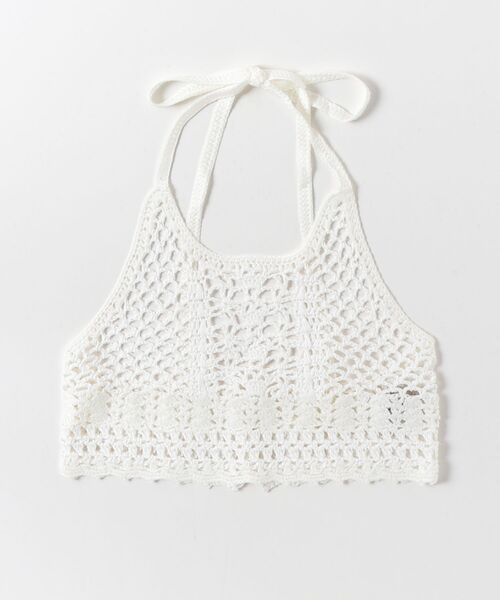 TODAYFUL（トゥデイフル）の「[TODAYFUL/トゥデイフル]Crochet Knit Bustier（キャミソール・レディース・ホワイト/アイボリー/ダークブラウン・FREE）」の5枚目の写真